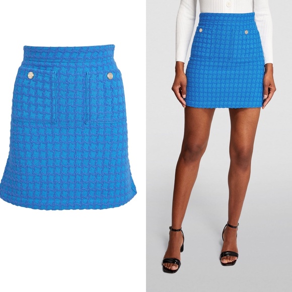 Sandro tweed wool blend mini skirt U.S Small FINAL PRICE NO OFFER CONSIDERED - Picture 2 of 6